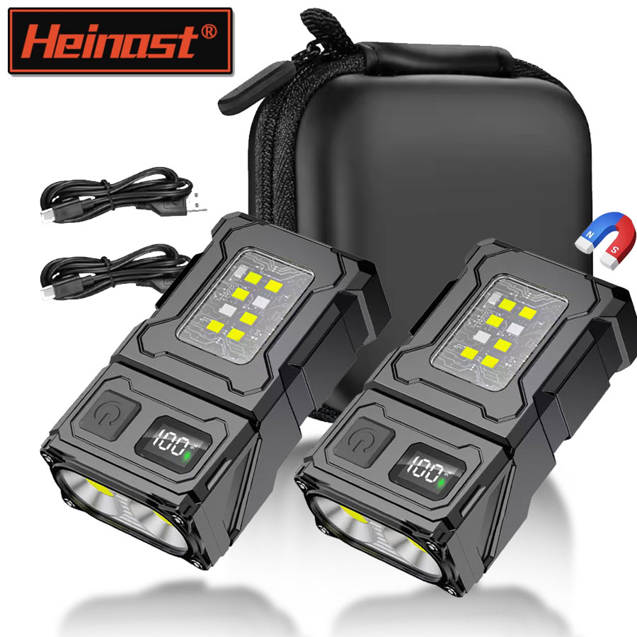 Led Headlight Bulbs - Mini draagbare LED COB-zaklamp Hoofdrotatie Magnetische