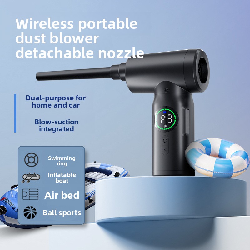 Car Vacuum Cleaner - 4-in-1 draadloze draagbare stofzuiger, luchtblazer, luchtpomp