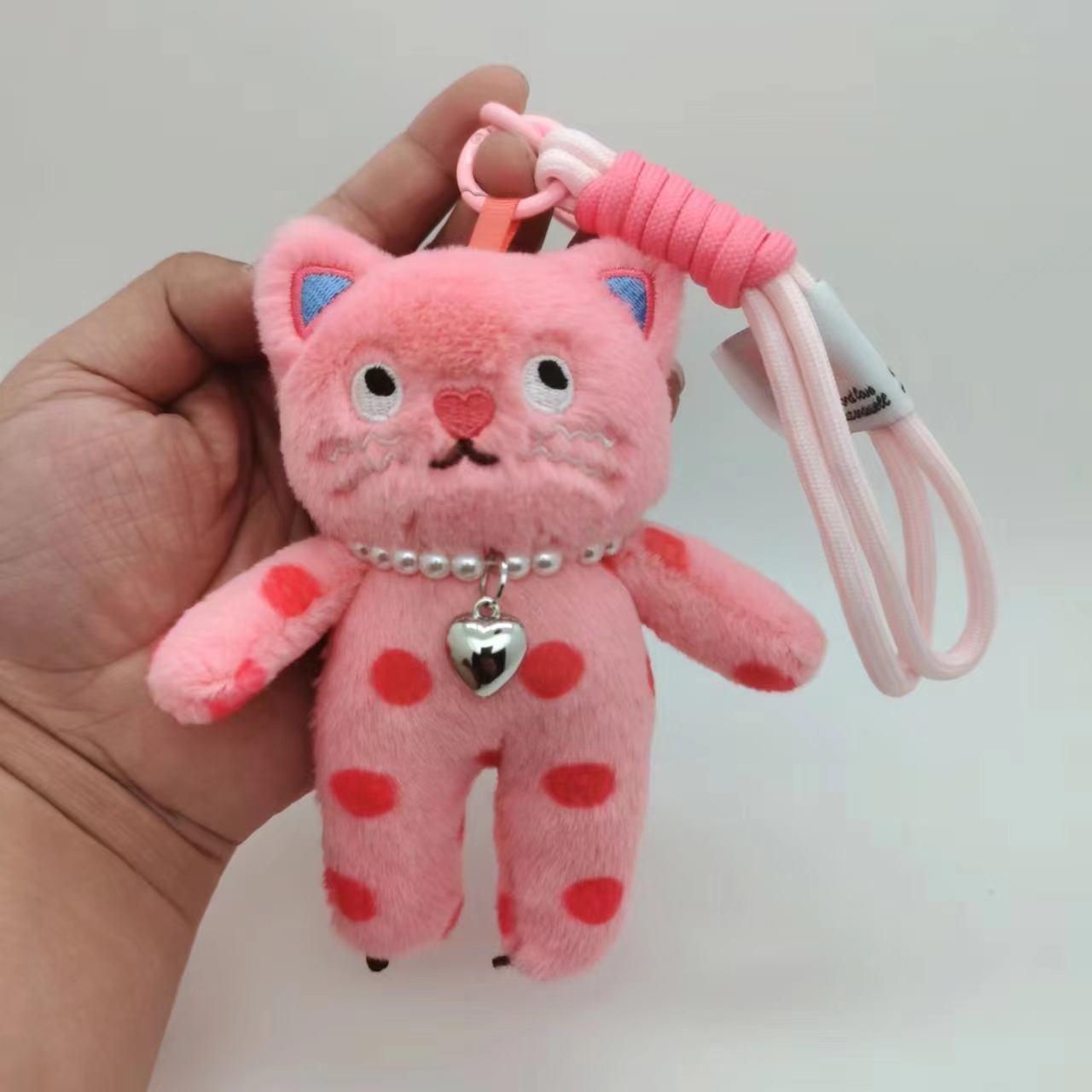 Car Accessories Girly - 15 cm Kawaii Roze Kat Pluche
