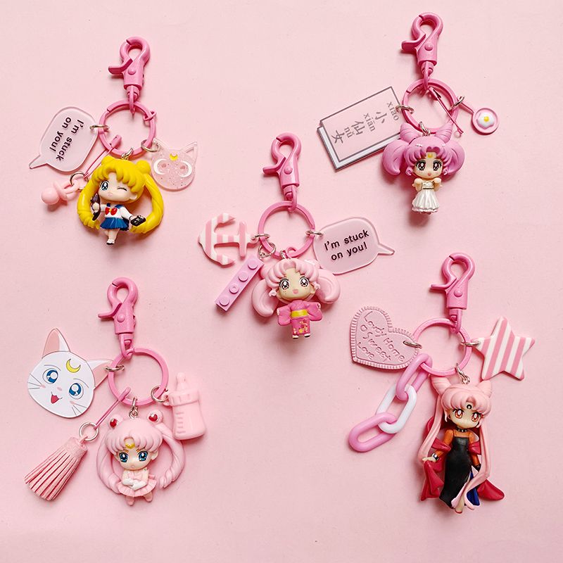 Car Accessories Girly - Sailor Moon Anime Perifere Kawaii Sleutelhanger