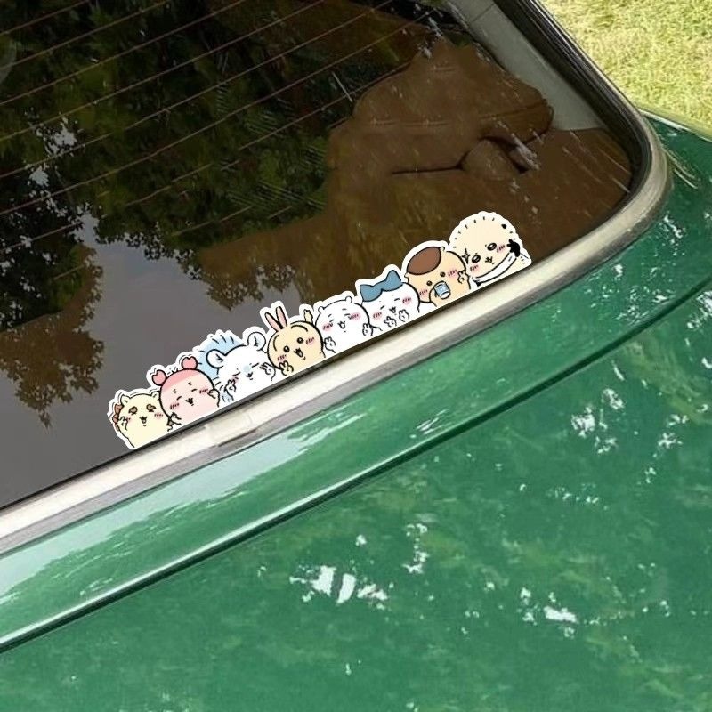 Car Accessories Girly - Kawaii Chiikawa schattige cartoon statische cling