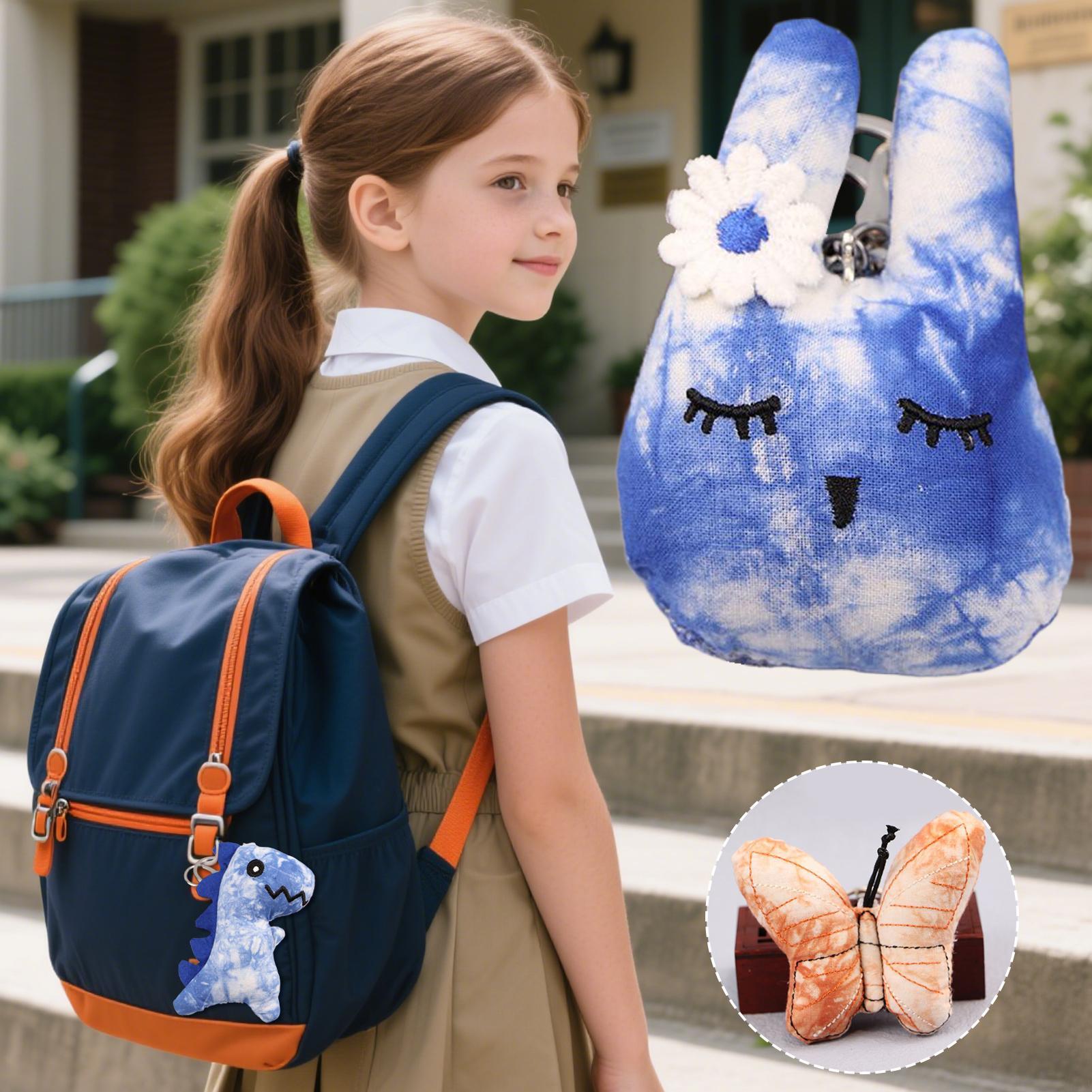 Car Accessories Girly - Dinosaurus pluche sleutelhanger schattige meisjes rugzak