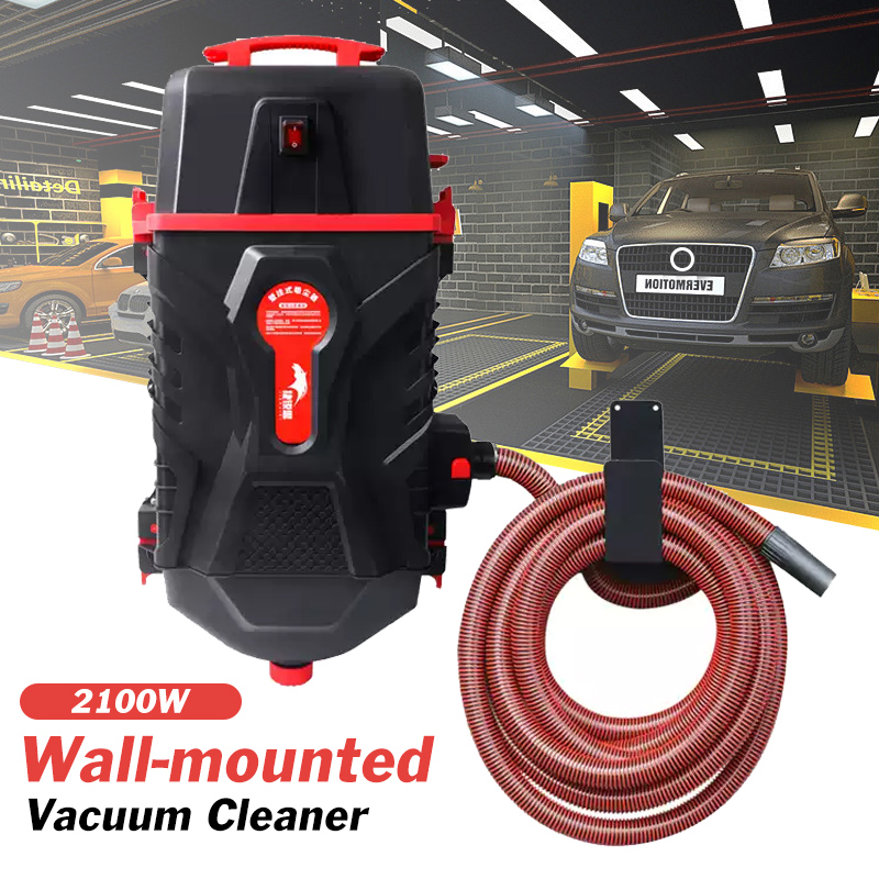 Car Vacuum Cleaner - wandgemonteerde stofzuiger Autowasstofzuiger 10-meter buis Auto