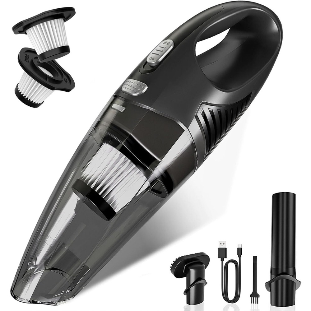 Car Vacuum Cleaner - Draadloze handstofzuiger, oplaadbaar met accessoires voor