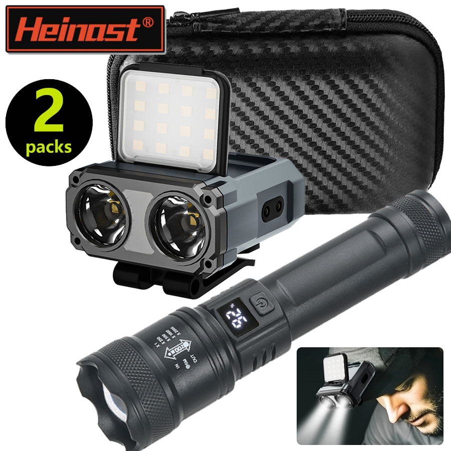 Led Headlight Bulbs - Ultraheldere mini-oplaadbare hoofdlamp/draagbare LED-zaklamp Waterdichte sensorhoedlichtkoplamp