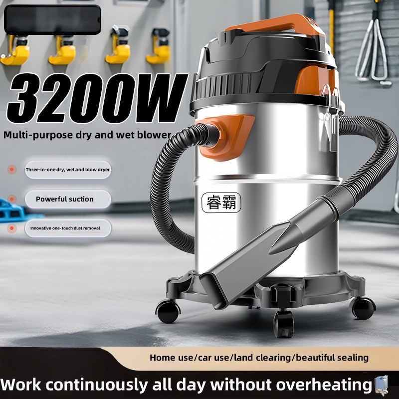Car Vacuum Cleaner - 3-in-1 nat- en droogstofzuiger Multifunctionele krachtige
