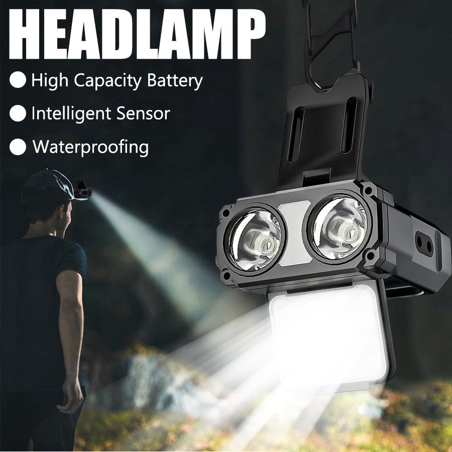 Led Headlight Bulbs - Sensor COB LED-koplamp Cap Clip Light