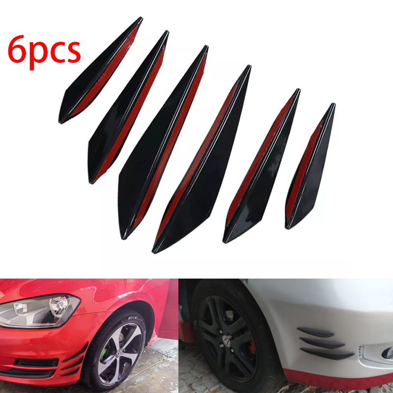 Bumper Guard Protector - 6 stuks universele rubberen auto voorbumper