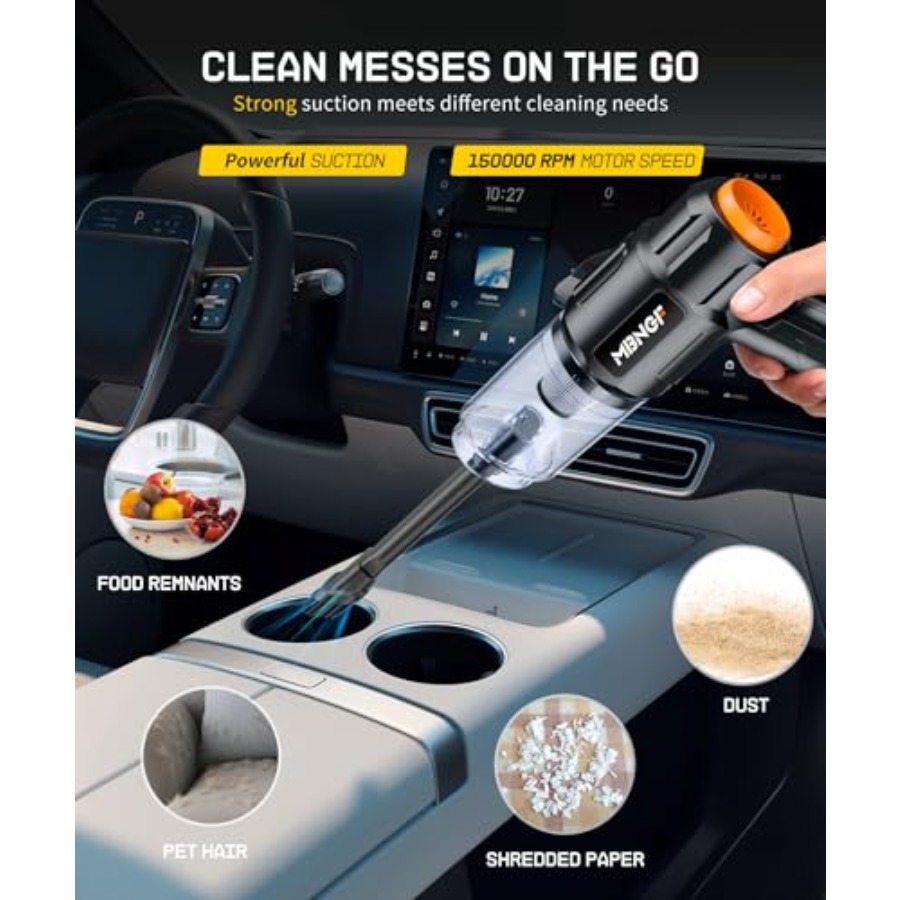 Draagbare draadloze autostofzu - Car Vacuum Cleaner recensie en prijs