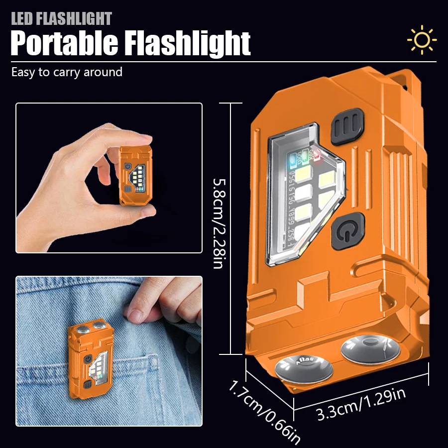 Mini sleutelhanger EDC zaklamp - Led Headlight Bulbs recensie en prijs
