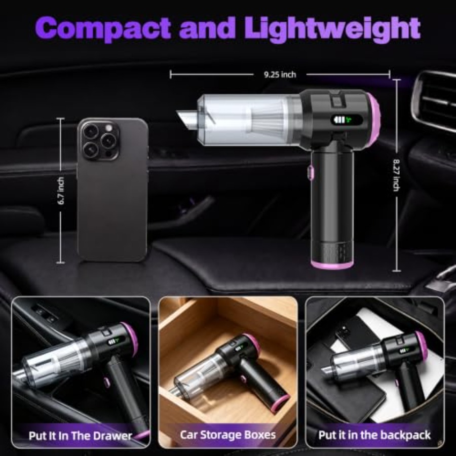 Handstofzuiger voor auto, huis - Car Vacuum Cleaner recensie en prijs