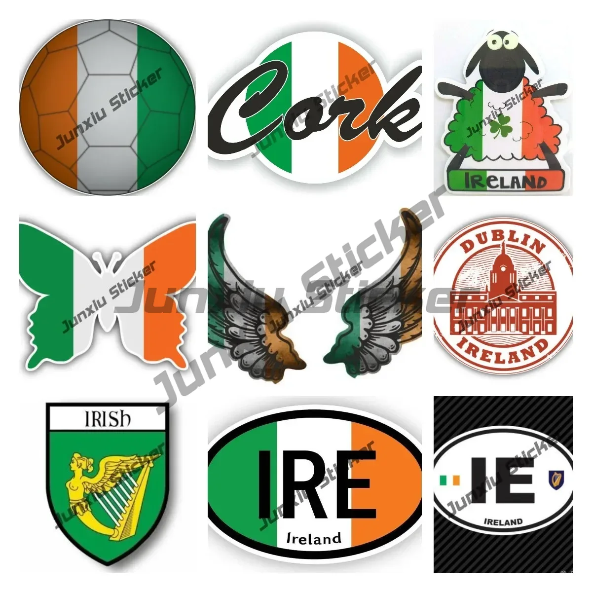 Ierland vlag vleugels creatiev - Car Accessories Dublin recensie en prijs